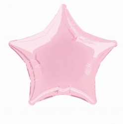 Balon foliowy różowy Gwiazdka